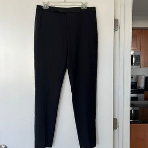Equipment black tuxedo like pants